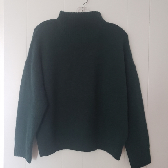 Madewell deep forest green XL sweater mock neck nwot - Picture 14 of 14